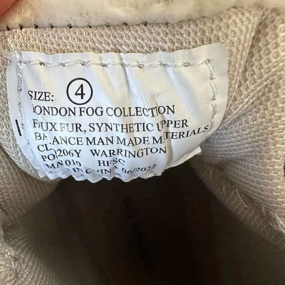 London Fog Unisex Boots, Size 4